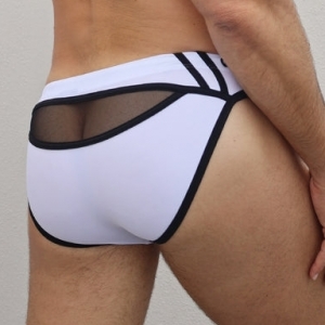 Slip de bain EXPOSE SWIM Breedwell Blanc neon