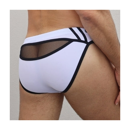 Slip de bain EXPOSE SWIM Breedwell Blanc neon