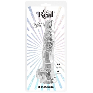 Gode Réaliste DIAMOND DICK 18 x 4.9cm Transparent Toyjoy