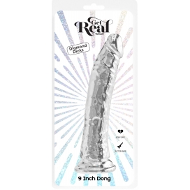 Gode Sans Bourse DIAMOND DICK 23 x 4.5cm Transparent 2