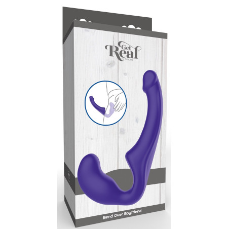 Gode Sans Harnais PURPIE 16 x 4cm Violet