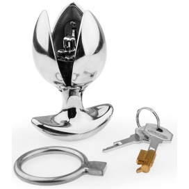 Plug en métal LOCK ANAL pour la Chasteté 7 x 5 cm