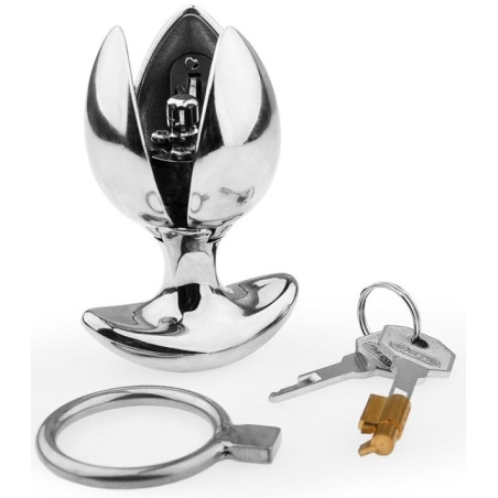 Plug en métal LOCK ANAL pour la Chasteté 7 x 5 cm