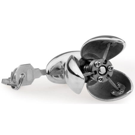 Plug en métal LOCK ANAL pour la Chasteté 7 x 5 cm