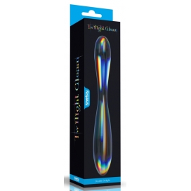 Gode en Verre DOUBLE DELIGHT 22 x 3.6cm Transparent Lovetoy 2