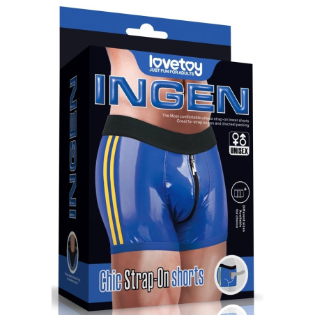 Boxer porte-gode CHIC STRAP-ON Bleu