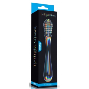 Gode en Verre TWIN PLEASURES 20 x 3.6cm Transparent Lovetoy