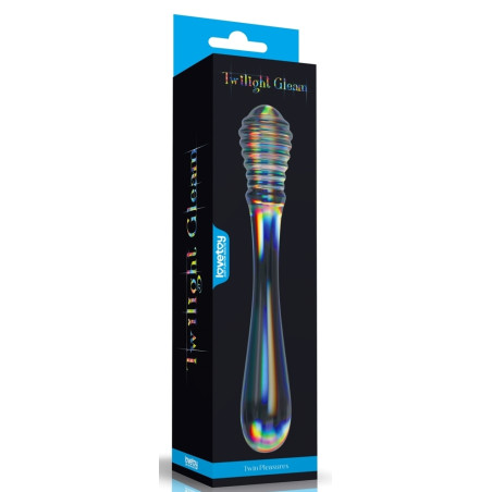 Gode en Verre TWIN PLEASURES 20 x 3.6cm Transparent Lovetoy