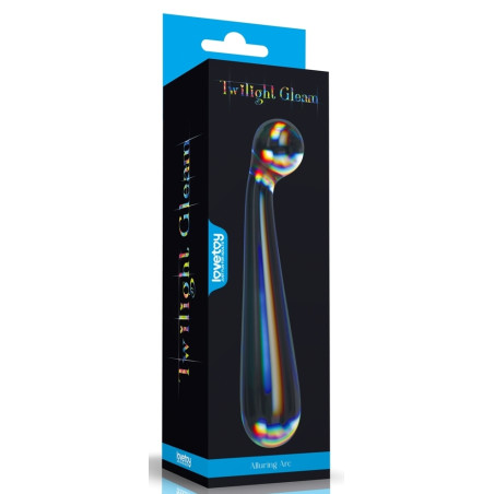 Gode en verre ALLURING ARC de 15 cm