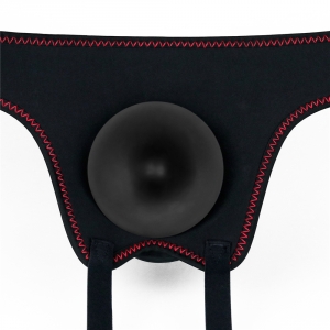 Gode ceinture vibrant EASY STRAP 15.5 cm Noir