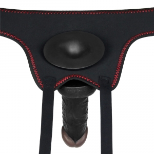 Gode Ceinture Vibrant EASY STRAP-ON 12 x 3.7 cm Marron Noir