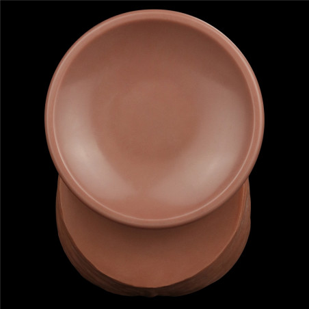 Gode Réaliste avec Bourses SLIDING SKIN 23 x 6cm Marron Lovetoy