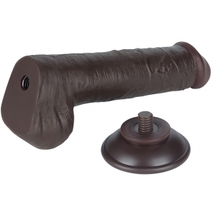 Gode Réaliste avec Bourses SLIDING SKIN 15 x 4.5cm Noir Lovetoy