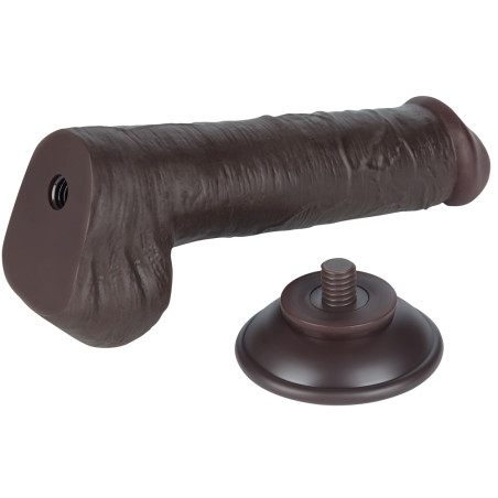 Gode Réaliste avec Bourses SLIDING SKIN 15 x 4.5cm Noir Lovetoy