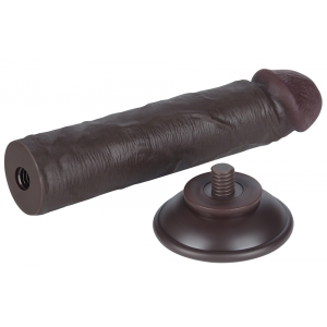 Gode Réaliste SLIDING SKIN 17 x 4cm Noir