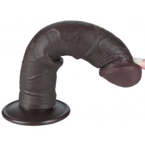 Gode Réaliste SLIDING SKIN 17 x 4cm Noir
