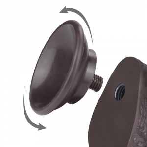 Gode réaliste noir SLIDING SKIN avec Bourses 14 cm