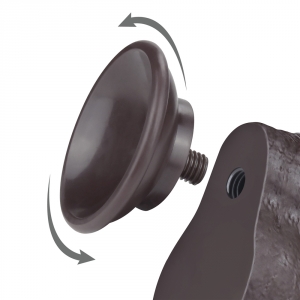 Gode réaliste avec Bourses SLIDING SKIN Noir 12 cm
