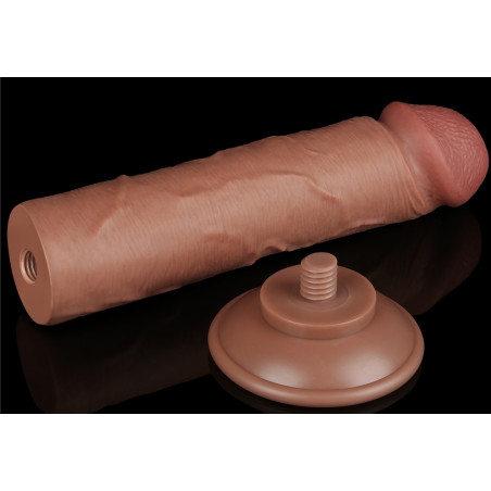 Gode Réaliste SLIDING SKIN 17 x 4cm Marron