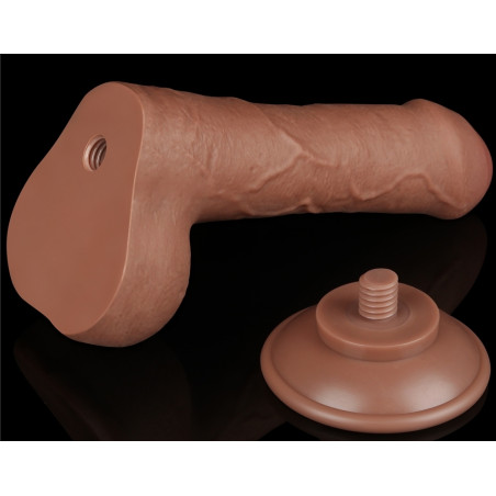 Gode réaliste marron SLIDING SKIN Lovetoy de 12 cm