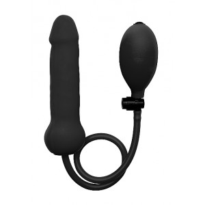 Gode gonflable en silicone de 12 cm de long et 3.4cm de large