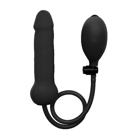 Gode gonflable en silicone de 12 cm de long et 3.4cm de large