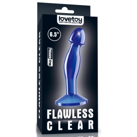 Plug prostatique bleu FLAWLESS de 14 x 4 cm 2