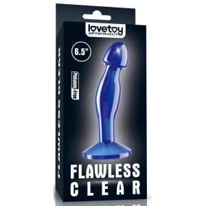 Plug prostatique bleu FLAWLESS de 14 x 4 cm