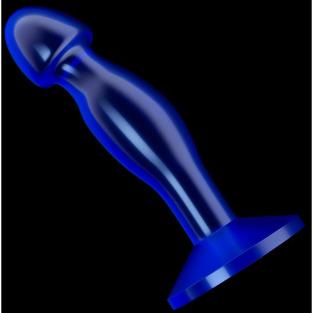 Plug prostatique bleu FLAWLESS de 14 x 4 cm
