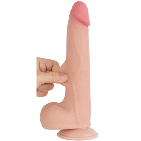 Gode Réaliste avec Bourses SLIDING SKIN 17 x 4cm Lovetoy