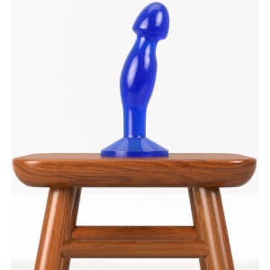 Plug prostatique bleu FLAWLESS de 14 x 4 cm