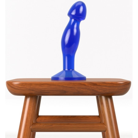 Plug prostatique bleu FLAWLESS de 14 x 4 cm