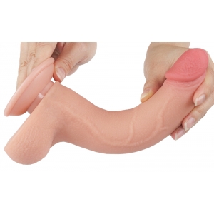 Gode Réaliste avec Bourses SLIDING SKIN 17 x 4cm Lovetoy