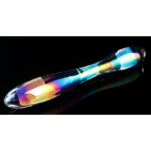 Gode en Verre DOUBLE DELIGHT 22 x 3.6cm Transparent Lovetoy