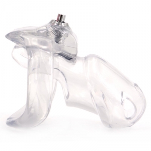 Cage de Chasteté PRESSKEY M 8 x 3.3cm Transparent