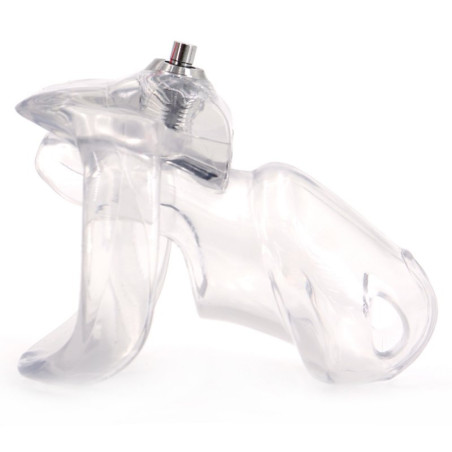 Cage de Chasteté PRESSKEY M 8 x 3.3cm Transparent