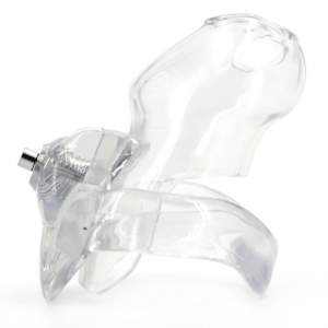 Cage de Chasteté PRESSKEY M 8 x 3.3cm Transparent