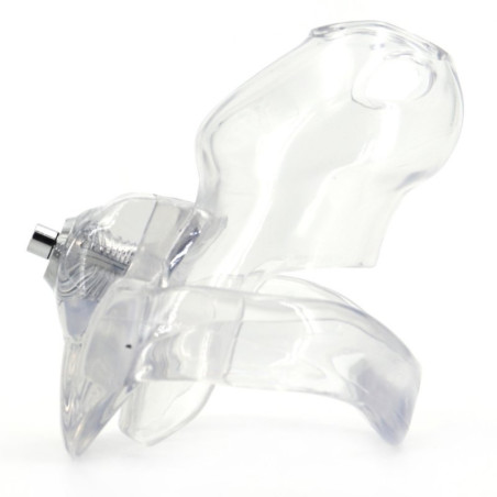 Cage de Chasteté PRESSKEY M 8 x 3.3cm Transparent