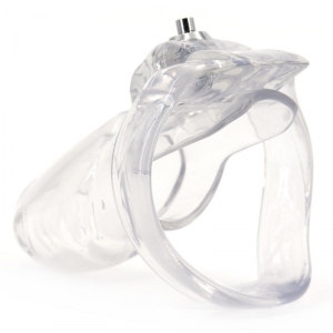 Cage de Chasteté PRESSKEY M 8 x 3.3cm Transparent