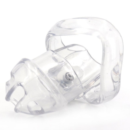 Cage de Chasteté PRESSKEY M 8 x 3.3cm Transparent
