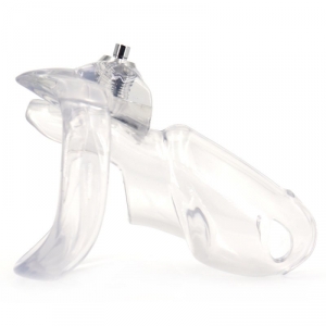 Cage de Chasteté PRESSKEY M 8 x 3.3cm Transparent