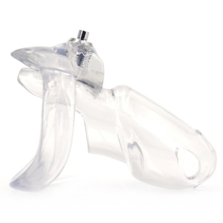 Cage de Chasteté PRESSKEY M 8 x 3.3cm Transparent
