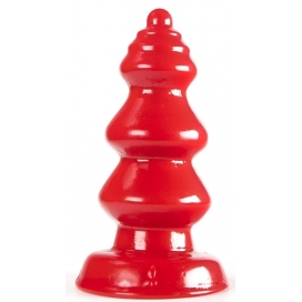 Plug anal ZIZI RIDGE Rouge de 11 x 5 cm