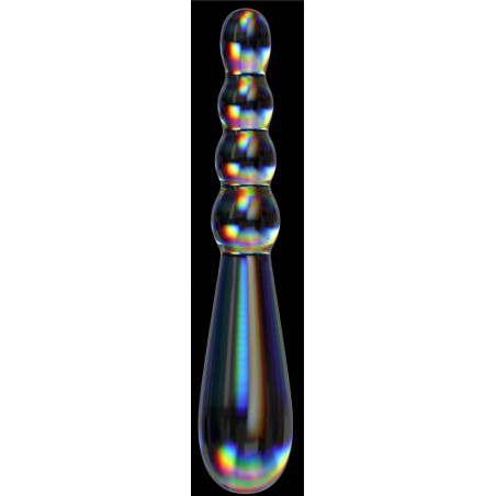 Gode en Verre RISING RIPPLES 18 x 3.5cm Transparent Lovetoy