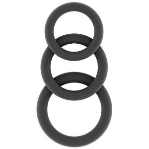 Set de 3 cockring silicone SONO n°25 Gris