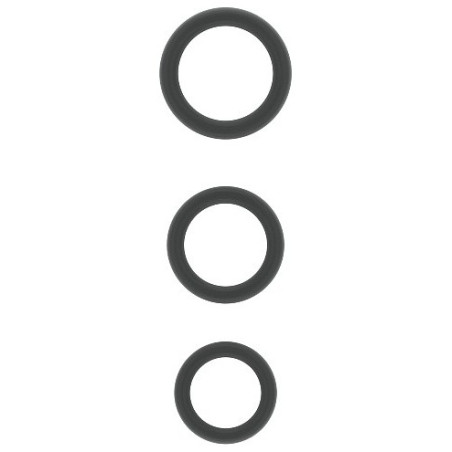 Set de 3 cockring silicone SONO n°25 Gris