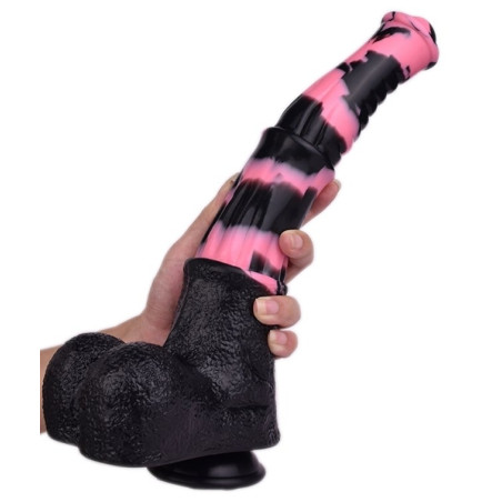 Gode Horse TINULF L 28 x 6.5cm Noir-Rose