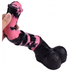 Gode Horse TINULF M 19 x 5cm Noir-Rose 2
