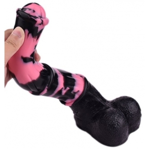 Gode Horse TINULF M 19 x 5cm Noir-Rose