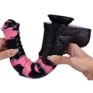 Gode Horse TINULF M 19 x 5cm Noir-Rose